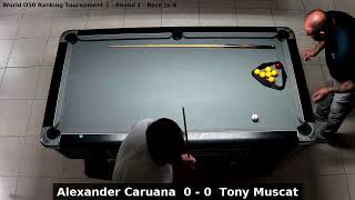 Alexander Caruana vs Tony Muscat  World O50 Ranking Tournament 1  Round 1 [upl. by Leeda]