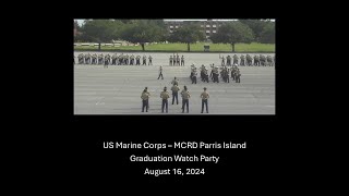 USMC MCRD Parris Island Graduation for CHARLIE Company on August 16 2024 [upl. by Alysia164]