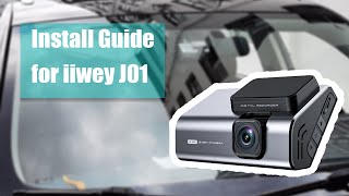 How to wire  install iiwey J01 dash cam [upl. by Murial954]