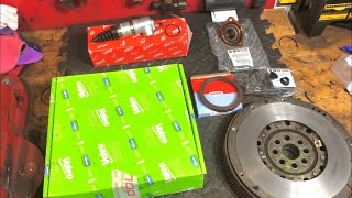 Alfa Romeo Restoration part 13 GTV Rear main seal Flywheel Clutch Main input shaft cover seal [upl. by Ynffit]