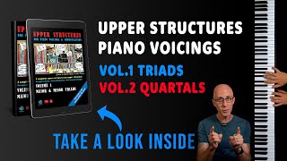 Upper Structures for Piano Voicings amp Improvisation Vol1 amp 2 jazzpianolessons [upl. by Ahsener]