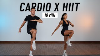 10 MIN CARDIO HIIT WORKOUT  ALL STANDING  Full Body No Equipment No Repeats [upl. by Adnalro]