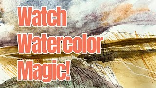 Abstract Watercolor Magic With Mixed Media Techniques [upl. by Aihcela]