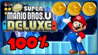 45 Icicle Caverns ❤️ New Super Mario Bros U Deluxe ❤️ 100 All Star Coins [upl. by Iren]