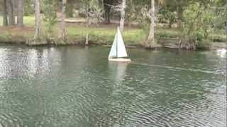 Remote Control Fairwind Sailboat in Pond [upl. by Hurst]