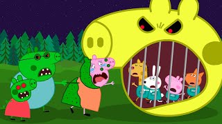 Zombie Apocalypse Police Save Peppa Pig Family From Zombie🧟‍♀️  Funny Peppa Animation [upl. by Araj]