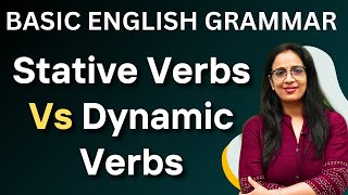 Verb  2  Stative verbs Vs Dynamic Verbs  Basic English Grammar in Hindi  UC LIVE [upl. by Lorenza]