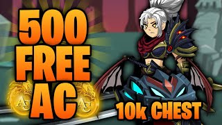 500 Free ACs New Quest Walkthrough Final 10k Chest Review AQW [upl. by Nnyluqcaj]