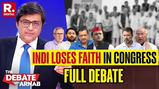 Debate With Arnab INDIs All Out Snub To Congress In Polls  Republic TV [upl. by Karena]