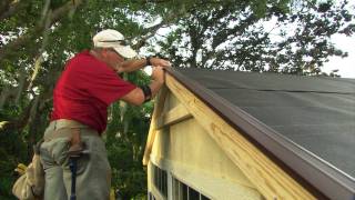 How to Install Roof Shingles on a Shed [upl. by Ikcir]