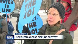 Northern Access Pipeline Protest in Amherst [upl. by Benioff528]