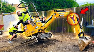 How To Operate A Micro Digger Mini Excavator [upl. by Ahsinyd595]