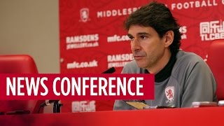 NEWS CONFERENCE  Aitor Karanka On Burnley [upl. by Jalbert805]