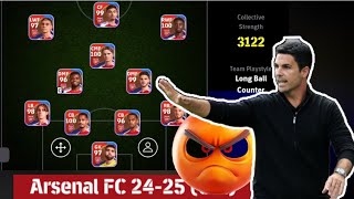 ARSENALFC 2425🔥 3122 eFootball Squad💥 😎 [upl. by Ahsinotna136]