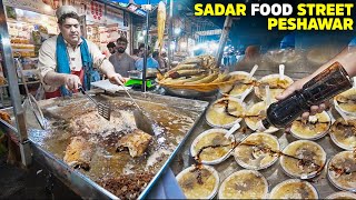 Peshawar Sadar Bazar  Tawa Fish aur Chicken Corn Soup  Best Food Street  Pakistani Local Food [upl. by Kant]