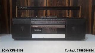 SONY CFS210S STEREO RADIO RECORDER [upl. by Mudenihc]