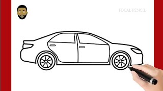 HOW TO DRAW A CAR  EASY STEP BY STEP [upl. by Eanom]