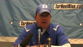 Duke David Cutcliffe after the Duke loss to UNC [upl. by Mcguire]