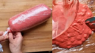 HOMEMADE Mortadella No Meet Cachir fait maisonكاشير منزلي بدون لحم أو مورتديلا سهل و صحي [upl. by Ramses]