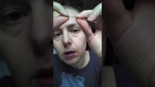 How to install a nostril labret threadless nostril jewelry for a nose piercing [upl. by Meldoh]