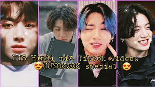 BTS Hindi mix Tiktok Videos 2021Jungkook special 😍Flowergun💜 [upl. by Yssak578]