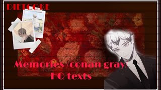 memories  conan gray  kita angst sort of  haikyuu texts [upl. by Jezabel23]