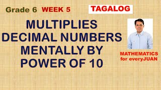 MULTIPLIES DECIMAL NUMBERS MENTALLY BY POWER OF 10 [upl. by Hairahs]