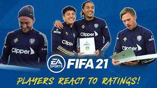 FIFA 21 Leeds United players react to ratings 😂 Poveda Harrison Bamford Costa Douglas and more [upl. by Stich959]