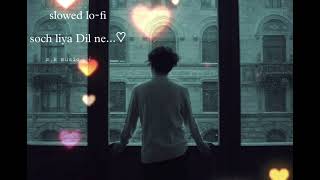 soch liya Dil ne new song slowed lofi Hind song♡ [upl. by Terriss]