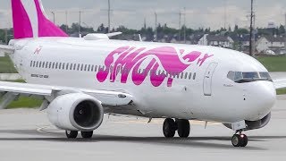 Swoop Boeing 737800 Takeoff and Landing at Calgary Airport [upl. by Dyolf483]