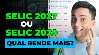 QUAL O MELHOR PARA INVESTIR TESOURO DIRETO 2027 OU 2029  INVESTI R 15124 REAIS NA PRÁTICA [upl. by Asillem179]