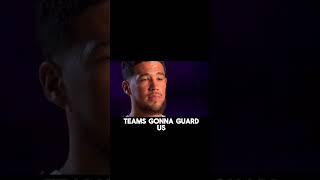 “I dont know how teams are gonna guard us” 💀💀 nba devinbooker funny defense [upl. by Nanice]