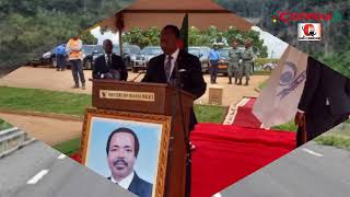 Infrastructures routières lancement officiel de la phase 2 de lautoroute YaoundéDouala [upl. by Aizan]