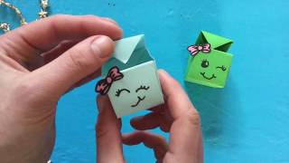 ★ ORIGAMI EASY SCHATTIG DOOSJE VOUWEN MET PAPIER ★ VOUWEN MET 1 VOUWBLAADJE ★ CUTE KNUTSEL FILMPJE [upl. by Eceinaj911]