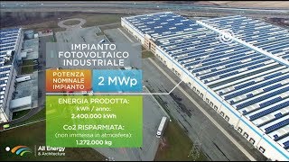 Fotovoltaico per Aziende Energia Solare in Volo  All Energy amp Architecture [upl. by Elery255]