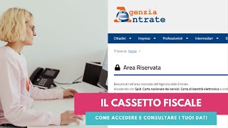 Il cassetto fiscale  Tutorial per consultare i tuoi dati [upl. by Lyred]