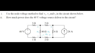 NODAL ANALYSIS EXAMPLE 2 [upl. by Dnomayd]