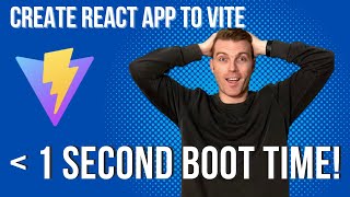 Converting to Vite from Create React App  lower your boot time to almost nothing [upl. by Killy]