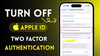 How to Turn Off TwoFactor AuthenticatiorYour Apple ID on iPhone [upl. by Retrak480]