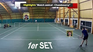 Christophe 15 vs Robin 36  Match amical  1er set  02112017 [upl. by Siahc]