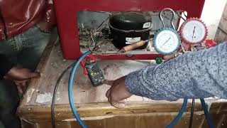 R134a Fridge Gas Charging  How to Charge GasRefrigerant in a Refrigerator or Freezer [upl. by Sewellyn]