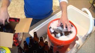 Home brew bottle cleaning [upl. by Keppel943]