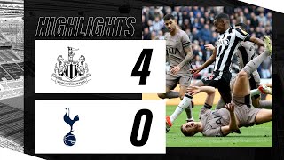 Newcastle United 4 Tottenham Hotspur 0  Premier League Highlights [upl. by Eisenhart71]