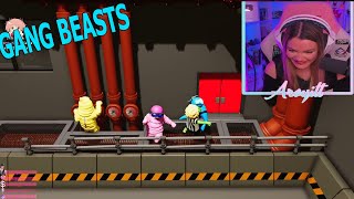 Aroyitt vs Alexby vs Willyrex GANG BEASTS [upl. by Mail]