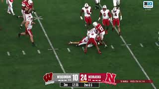 Emmett Johnson run 4 vs Wisconsin 2024 [upl. by Ferrigno551]