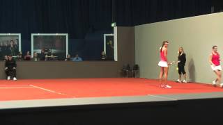 Anastasia Pivovarova service game vs Dinah Pfizenmaier  Porsche Tennis Grand Prix 2012 [upl. by Ettevroc]