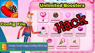 Candy Crush Saga Hack 2024  Config File Unlimited Boosters  Facebook Connect [upl. by Treb]