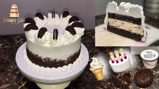 HOW TO MAKE AN ICE CREAM CAKE [upl. by Eliathas]