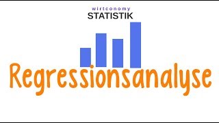 Regressionsanalyse  lineare Regression Einführung  Statistik  wirtconomy [upl. by Airogerg]