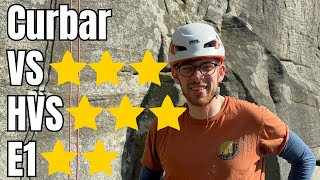 Hardest E1 ever Trad climbing at Curbar [upl. by Almeta]